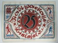 Notgeld Seide Stadt Bielefeld 25 Mark 1921 Seidengeld