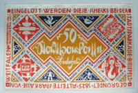 Notgeld Seide Stadt Bielefeld 50 Mark 1922 Seidengeld #a