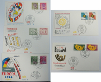 5x Ersttagsbrief Bundesrepublik Deutschland - Europa 1964 - 1973