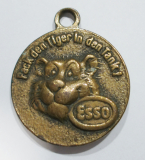 Anhänger Plakette Esso Pack den Tiger in den Tank Ø2,5cm Werbung Reklame