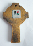 Irisches Bronze Kreuz Butzon & Bercker keltisch Knotenmuster 6,9x4,4cm #4