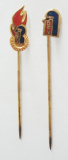 2 x Nadel Pin DFV Deutscher Feuerwehr Verband + Jugendfeuerwehr