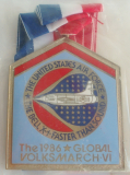 Medaille am Band United States Air Force 1986 Global Volksmarch Volksmarsch