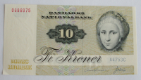 1 Banknote Dänemark: 10 Kronen 1972