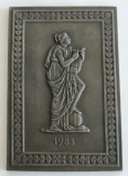 Buderus Eisenguß Relief Kunstguss Die Muse Terpsichore  1983 13,8x9,3cm