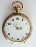 Alte Damen Taschenuhr Alpina Doppeldeckel Silber 800 - defekt Ersatzteilspender