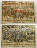 Altes Notgeld 25 + 50 Pfennig Stadt Zülz Ober Schlesien 1921