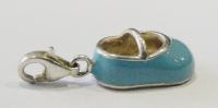 Thomas Sabo Anhänger Charm Schuh Babyschüh türkis Silber 925