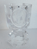Becherglas Pokalglas Reliefportrait Goethe satiniert Berlin Design Nr 305 12,5cm