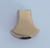 Jugendstil Kettenschieber Uhrenketten Schieber vergoldet Opal roter Stein #b