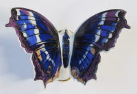 Porzellanfigur bunter Schmetterling Rudolf Kämmer 8x6cm (2
