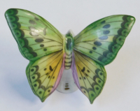 Porzellanfigur bunter Schmetterling Rudolf Kämmer handgemalt 7x5,5cm (4