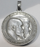 Münzanhänger 3 Mark Deutsches Reich Württemberg Silber als Anhänger Ø3,3cm 17,1g