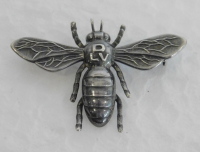 Brosche Biene DLV Dt. Landfrauen Verband Silber 835 3g Greifenkunst 3,6x2,4cm
