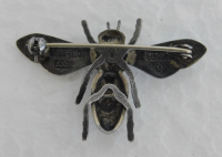Preview: Brosche Biene DLV Dt. Landfrauen Verband Silber 835 3g Greifenkunst 3,6x2,4cm