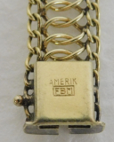 Vintage Armband FBM Binder Amerik vergoldet 19cm