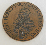 Große Medaille 800 Jahre Stadtrechte Kelheim 1981 Otto Herzog von Bayern 5cm