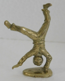 Kleine Messing Figur Radschläger Düsseldorf Gluttöter Setzkasten 5,5cm