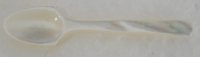 Kleiner Miniatur Löffel Salzlöffel Perlmutt 6cm