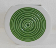 OP Art Vase Thomas Design Baumann grüner Kreis 10cm
