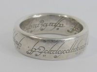Der eine Ring aus Herr der Ringe Silber 925 Gr. ca. 52-53