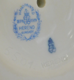 Große Porzellanfigur tanzende Frau in Tracht Herend 5501 I. Wahl 31cm