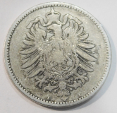 1 Mark Deutsches Reich 1875 A Silber 900 5,37g Ø2,4cm