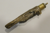 Anhänger Krickerl Rehgehörn mit Patronenhülse Jagd Tracht 9,5cm