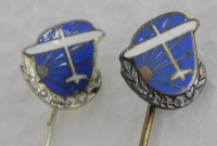 2x alte seltene Nadel Pin D Ae C Deutscher Aero Club Segelflieger Emaille