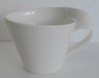 Villeroy & Boch New Wave Kaffeetasse Frühstückstasse weiß Ø9,7cm #b