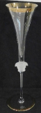 Rosenthal Versace Medusa d'Or 1 Sektflöte Sektglas 30cm