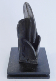 Kleine abstrakte Bronze Skulptur Christoph Wank ZDF Kleinkunstpreis 11,5cm