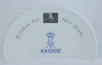 Porzellanaufsteller AK Kaiser - Erleben Sie Ihre Sinne Aufsteller Werbung