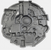 Buderus Eisenguß Relief Kunstguss Biologie KF Karl Franke 34x33,5cm