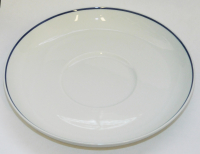 Untertasse für Teetasse Rosenthal Century Wirkkala weiß blauer Rand