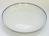 Untertasse für Kaffeetasse Rosenthal Century Wirkkala weiß blauer Rand