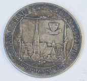 Medaille Johann Strauss / Stephansdom Wien von Bodlak Silber 925 16,12g 3,5cm