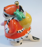 Porzellanfigur Katze Weihnachtsmann Villeroy & Boch Animal Park Benedikt 1997