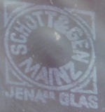 Preview: Kännchen kleiner Krug Wasserkännchen Jenaer Glas Schott Design Löffelhardt ca.375ml 12cm