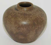 Kleine Keramikvase Hameln braun-marmoriert 6cm #1573b