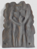 Seltenes Bronze Relief Chor von Egino Weinert 18,5x13cm