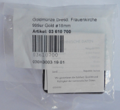 Preview: 1/500 Unze Gold 999 - Dresdner Frauenkirche - 3000 Francs Tschad