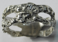 1 Serviettenring Hildesheimer Rose Silber 800 Geist Ø2,3 breit0,9cm #1698b