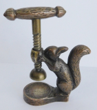 Nussknacker Eichhörnchen Messing Kupfer