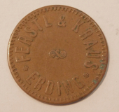 Alte Wertmarke Biermarke Ferstl & Kraus Erding 1 Liter Bier Marke Münze 2,2cm