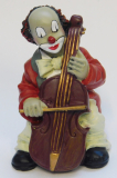 Gilde Figur Clown mit Cello Musiker 6,5cm
