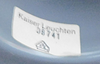 Große Vintage Kaiser Leuchte 08741 Keramik Bubbles - KEIN Versand !