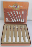 6 Bowlengabeln WMF Englisch Spaten cromargan 10,5cm Bowlegabel Piekser