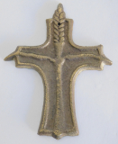 Kleines Bronze Kreuz mit Ähre 10x7,8cm