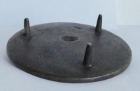 Bronze Leuchter Relief Abendmahl Egino Weinert Ø13,7cm